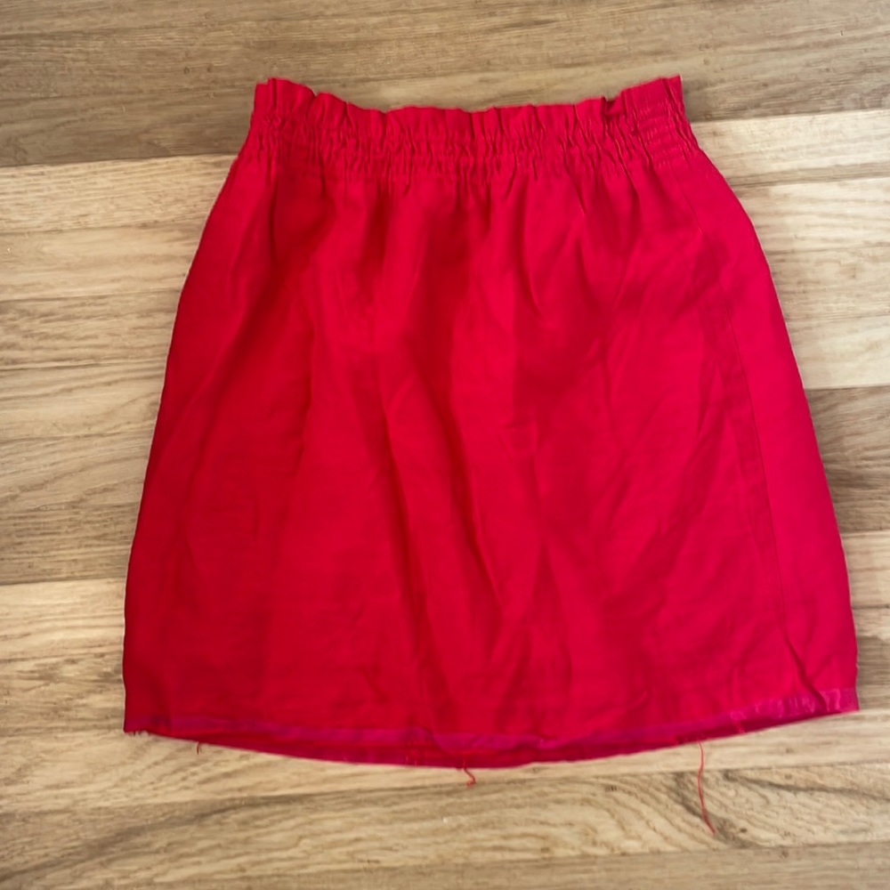 J. Crew Red Mini skirt